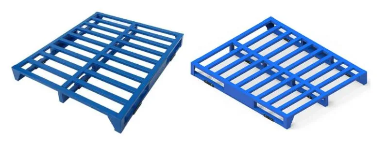 Heavy Duty Plastic Flat Industry Storage Logistics Steel Pallet